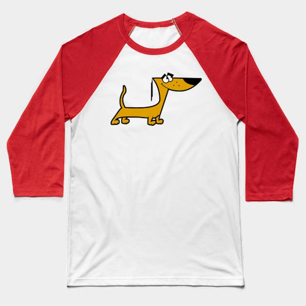 The Little Dog - 2 Stupid Dogs Baseball T-Shirt by LuisP96